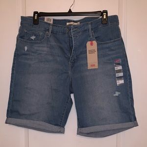 Levi’s blue denim Bermuda shorts